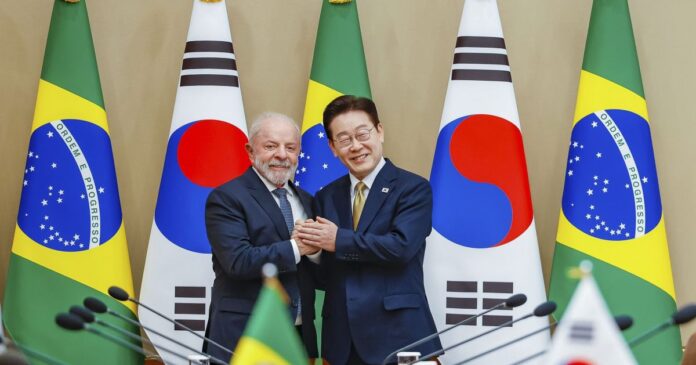 Lula recebe presidente da Coreia do Sul de olho em acordo comercial