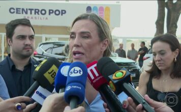 Celina visita Centro Pop e Grass propõe zerar imposto da cesta básica no DF