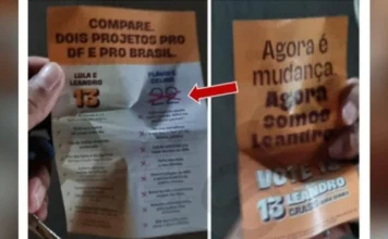 Celina aciona TRE-DF contra panfleto distribuído pela campanha de Grass