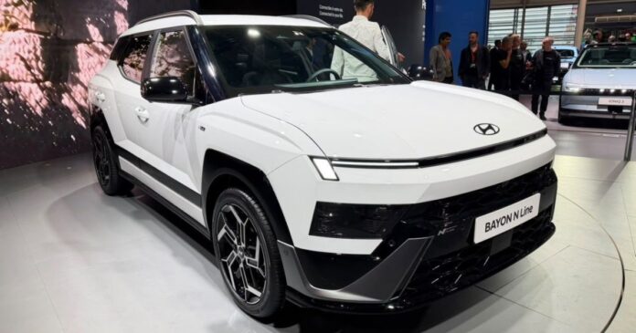 <p>Hyundai Bayon, novo SUV feito no Brasil, estreia no Salão de Paris</p> Hyundai Bayon, novo SUV feito no Brasil, estreia no Salão de Paris