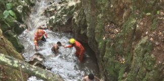 Bombeiros resgatam 14 pessoas ilhadas em córrego de Taguatinga