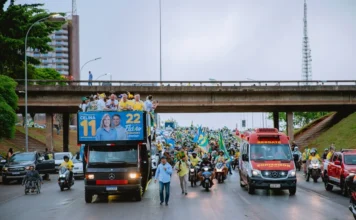 Mega motocarreata reúne Fraga e lideranças em apoio a Flávio Bolsonaro e Celina Leão